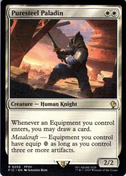 MTG Puresteel Paladin (250) | NM | Commander: Final Fantasy (FIC) - Image 1