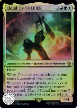 MTG Cloud, Ex-SOLDIER (2) | NM Foil | Commander: Final Fantasy (FIC) - Image 1