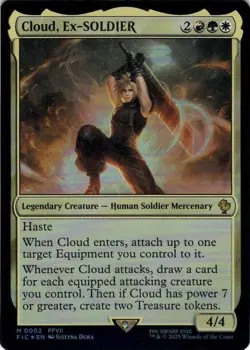 MTG Cloud, Ex-SOLDIER (2) | NM Foil | Commander: Final Fantasy (FIC) - Image 2