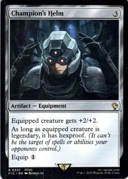 MTG Champion's Helm (337) | NM | Commander: Final Fantasy (FIC) - Image 1