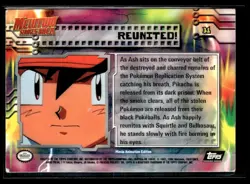 1999 Pokemon Topps - Mewtwo Strikes Back - Black Logo Reunited ! #31 - Image 2
