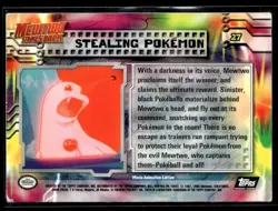 1999 Pokemon Topps - Mewtwo Strikes Back - Black Logo- Holo Stealing Pokemon #27 - Image 2