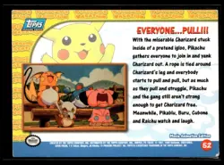 1999 Pokemon Topps - Pikachu's Vacation - Blue Logo Everyone... Pull !!! #52 - Image 2