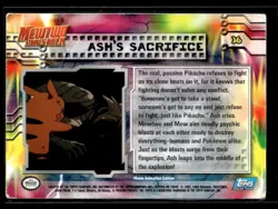 1999 Pokemon Topps - Mewtwo Strikes Back - Blue Logo - Holo Ash's Sacrifice #36 - Image 2