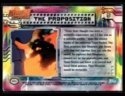 1999 Pokemon Topps - Mewtwo Strikes Back - Blue Logo - Holo The Proposition #5 - Image 2