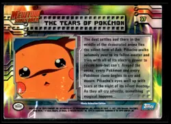 1999 Pokemon Topps - Mewtwo Strikes Back - Blue Logo The Tears of Pokemon #37 - Image 2