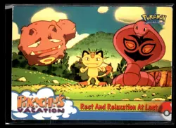 1999 Pokemon Topps - Pikachu's Vacation - Blue Logo Rest And Relaxation At Last - Image 1