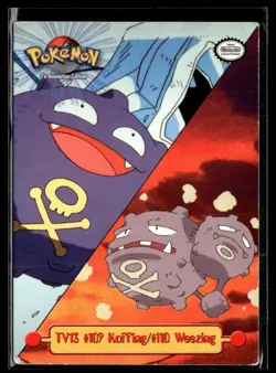 1999 Pokemon Topps - TV Animation Edition- #109 Koffing / #110 Weezing #TV13 - Image 1