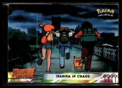 1999 Pokemon Topps - Mewtwo Strikes Back - Blue Logo Marina in Chaos #14 - Image 1