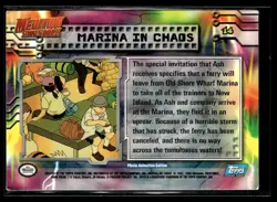 1999 Pokemon Topps - Mewtwo Strikes Back - Blue Logo Marina in Chaos #14 - Image 2