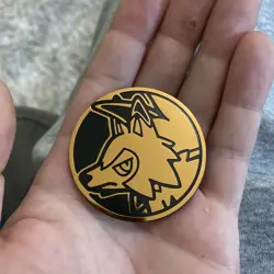 Pokemon TCG Gold Lycanroc Collecible Coin NM/M - Image 4
