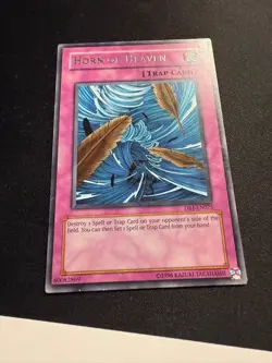 Horn Of Heaven / Dust Tornado - Rare DB1-EN075 MISPRINT - MP - YuGiOh - Image 4