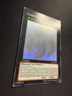 Number 92: Heart-eartH Dragon - Ghost Rare 1st Edition CBLZ-EN045 - LP - YuGiOh - Image 4