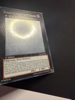Number 92: Heart-eartH Dragon - Ghost Rare 1st Edition CBLZ-EN045 - LP - YuGiOh - Image 5