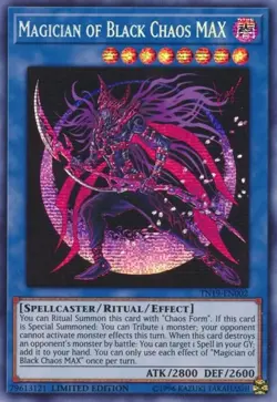 TN19-EN002 MAGICIAN OF BLACK CHAOS MAX SECRET RARE NM LTD EDITION YuGiOh TCG - Image 1