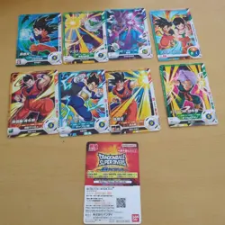 Dragon Ball Super Divers Card Set 8 Goku Vegeta Trunks Collectible Game - Image 1