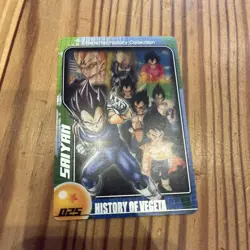 Dragon Ball Card Vegeta Saiyan Retro Trading Card Collectible Used - Image 1