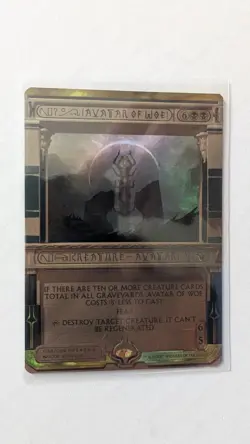 MTG: Avatar Of Woe - Masterpiece - Amonkhet Invocations- Foil - NM - Image 1
