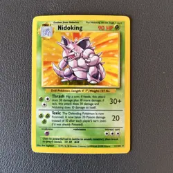 Nidoking 11/102 Holo Rare Base Set Pokemon Card WOTC Excellent NM - Image 1