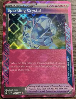 ACE SPEC Sparkling Crystal Pokemon Tool Trainer Card 142/142 Stellar Crown NM - Image 1