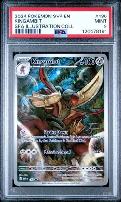 Pokemon TCG Kingambit SVP 130 Shrouded Fable Black Star Promo Card - PSA 9 MINT - Image 1