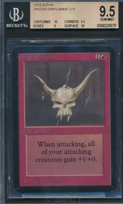 Alpha Orcish Oriflamme BGS 9.5 Graded Magic MTG (8070) - Image 1