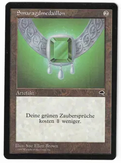 ►Magic-Style◄ MTG - Emerald Medallion German Tempest Charlie Brown MISPRINT EX+ - Image 1