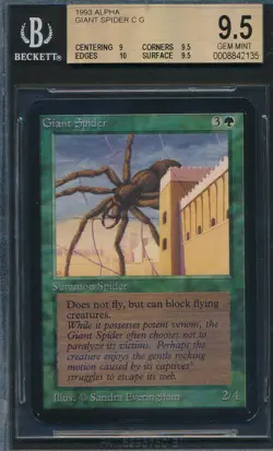 Alpha Giant Spider BGS 9.5 Graded Magic MTG (2135) -magicgraders- - Image 1