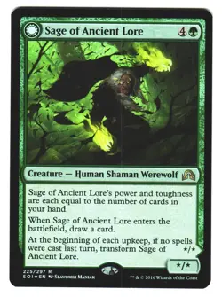 MTG - Shadows over Innistrad SOI 2016 - #225 Sage of Ancient Lore FOIL NM x1 - Image 1