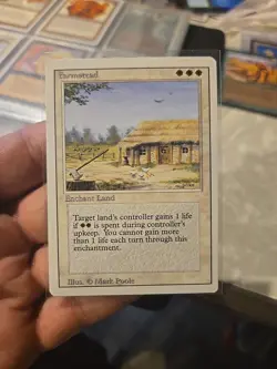 MTG - Revised - FARMSTEAD - Never Played Nm - Image 1