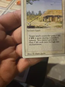 MTG - Revised - FARMSTEAD - Never Played Nm - Image 5