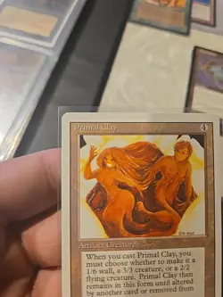 MTG Revised Primal Clay Never Played Nm - Image 2