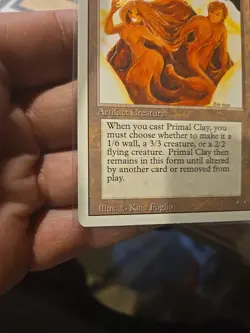 MTG Revised Primal Clay Never Played Nm - Image 5