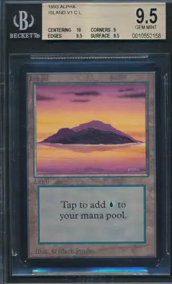Alpha Island BGS 9.5 Graded Magic MTG (2158) -magicgraders- - Image 1
