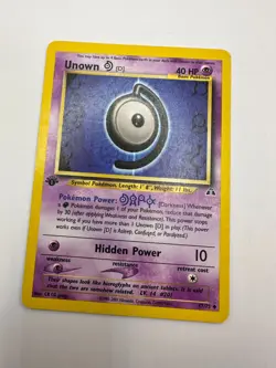 Pokemon Karte TCG Unknown D 47/75 1.Neo Discovery no Holo Vintage Englisch LP - Image 2