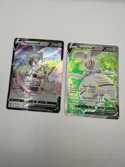 Pokemon Karte TCG Magerna V 128+182/195 Silberne Sturmwinde Holo Englisch NM - Image 2