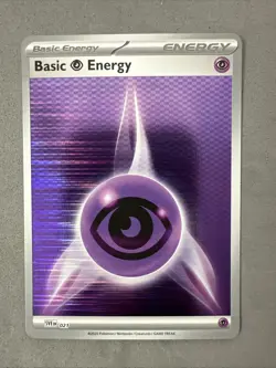Pokemon TCG * SV Black Bolt *BASIC ENERGY HOLO SVE 021 PHYCHIC * FRESH PK - Image 1