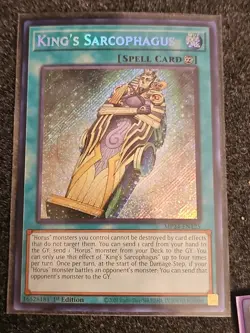 G1N Misprint Kings Sarcophagus Secret Rare Foiling MP24EN125 YuGiOh - Image 1