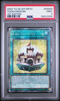 Toon Kingdom Yugioh 2024 MP24-EN006 Quarter Century Secret Rare 1st PSA 9 - Image 3