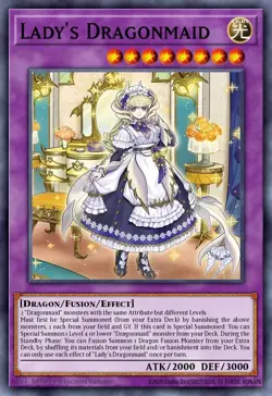 BLMM-EN049 Lady's Dragonmaid Emblazoned Ultra Rare YuGiOh Preorder - Image 1