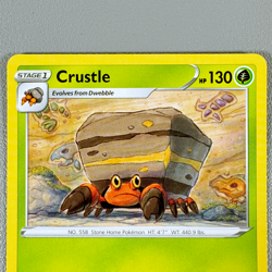 Pokemon TCG Card - Crustle 12/203 Uncommon | 2021 Evolving Skies | NM/Mint - Image 3