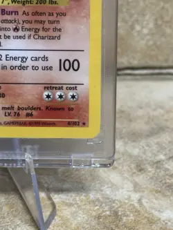 1999 Pokemon TCG Charizard Base Set Holo Unlimited Card -4/102 Non-shadowless - Image 5