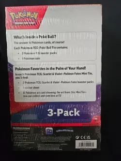 Pokemon TCG Scarlet & Violet Poke Ball And Paldean Fates Mini Tins - Image 2