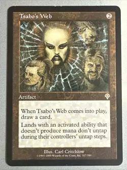 MTG / Tsabo's Web / INV / #317 / Regular / Rare / LP - Image 1