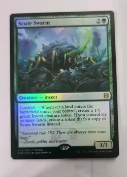 MTG - Scute Swarm - Zendikar Rising - Rare - Foil - Promo 203/280 - Image 1