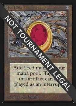 Mox Ruby (IE) - Medium Play MTG International Edition - Image 1