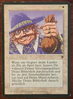 Land Tax MtG German Renaissance MP Magic The Gathering - Image 1