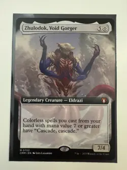 MTG English Zhulodok, Void Gorger (Extended Art) NM Normal Commander Masters - Image 1