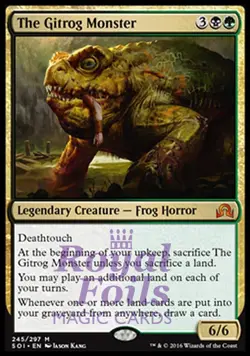 The Gitrog Monster 1x FOIL SOI MTG Shadows Over Innistrad Mythic MINT black grn - Image 1