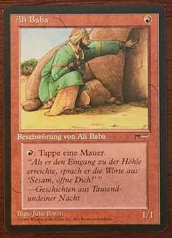 Ali Baba MtG Renaissance German LP Magic The Gathering - Image 1